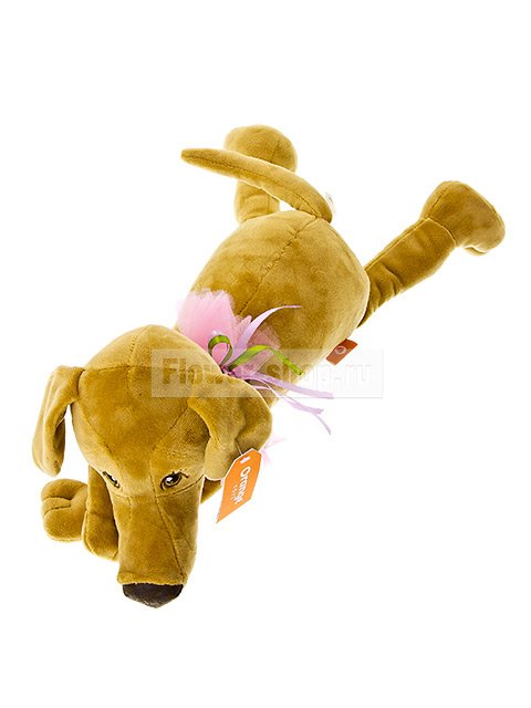 Мягкая игрушка «Собака Миа с бантом»