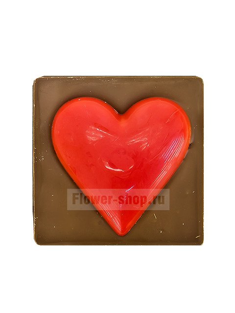 Шоколад молочный «Сердце» красное