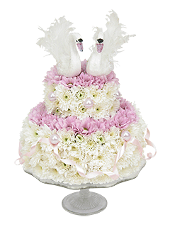 Композиция &laquo;Свадебный торт&raquo; - доставка цветов от Flower-shop.ru