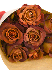 Букеты из кофейных роз