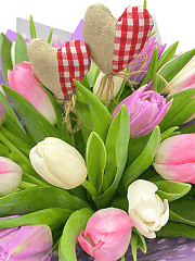 Букеты из тюльпанов на День Святого Валентина
