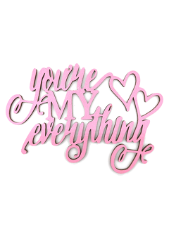 Топпер «You're my everything» розовый