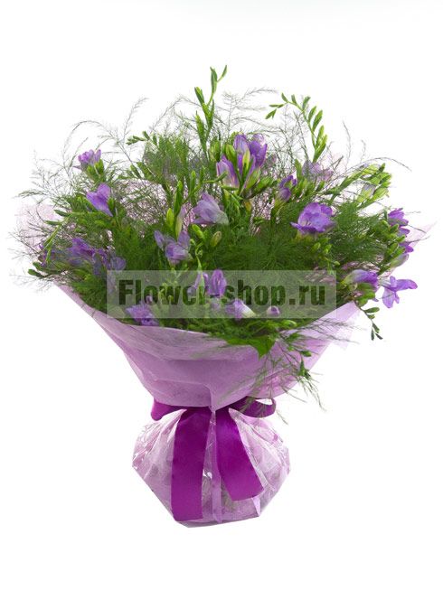 Влажная упаковка букета для транспортировки / Flower-shop.ru - службадоставки цветов