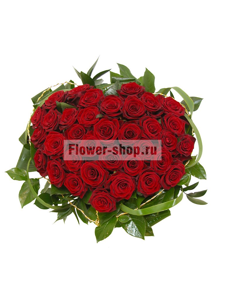 Букет из бордовых роз «Формула любви»