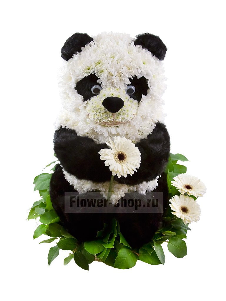 Фигурка из цветов «Панда»