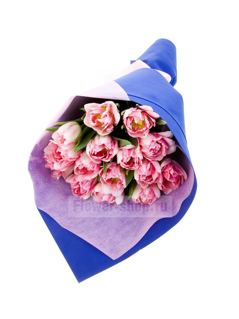 Букет из розовых тюльпанов «Эмми»