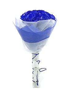 Букет из синих роз «Индиго»