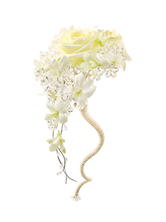 Букет невесты из розы и орхидеи «Изольда»