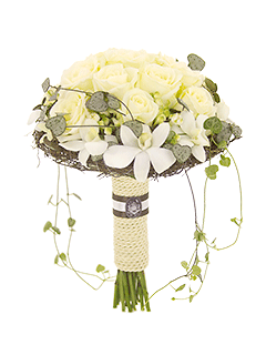 Букет невесты из орхидей и роз «Анастасия»