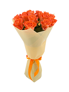 Букет из оранжевых роз