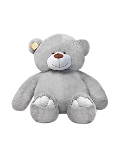 Мягкая игрушка «Серый мега-медведь»