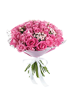 Букет из роз «Розовое кружево»