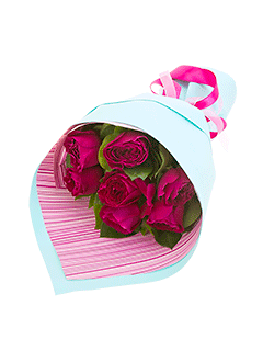Букет из 7 роз Дэвид Остин Дарси Бассел