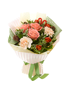 Букет из роз и гвоздик «Подарок для Овна»