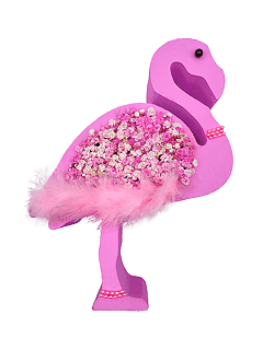 Композиция из гипсофилы «Розовый фламинго»