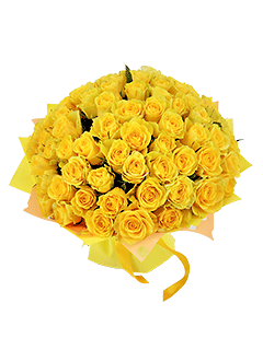 Букет из желтых роз «Капля солнца»