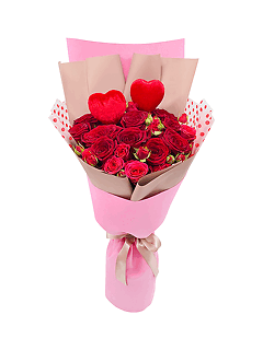 Букет из роз «На День святого Валентина»