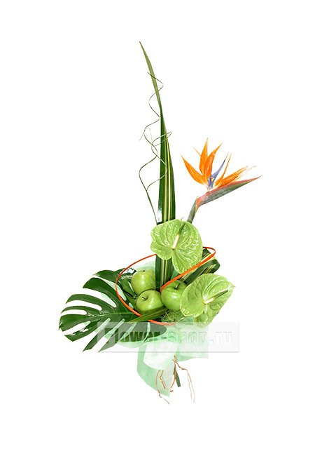 Букет из экзотических цветов «Полет шмеля»