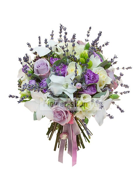 Букет невесты-трансформер «3 в 1» из роз, гвоздик и орхидей