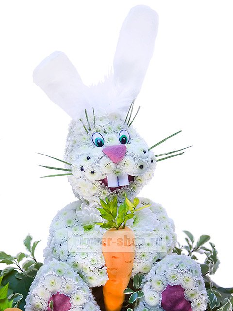 Фигурка из цветов «Кролик Роджер»