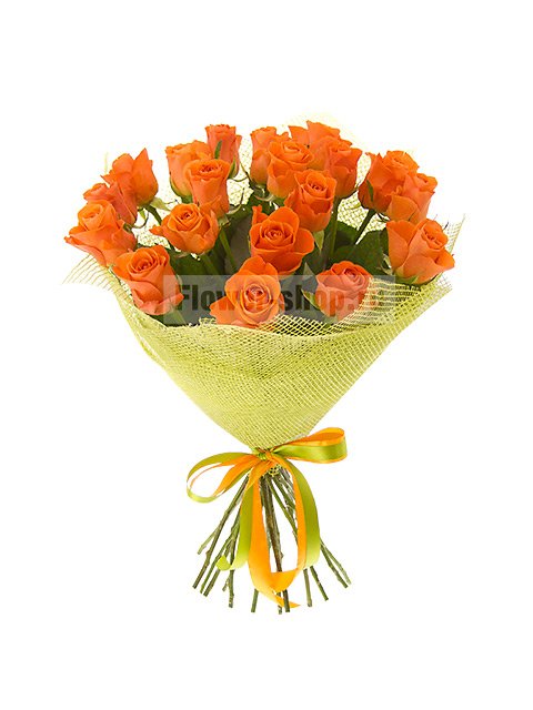 Букет из оранжевых роз «Апельсинка»