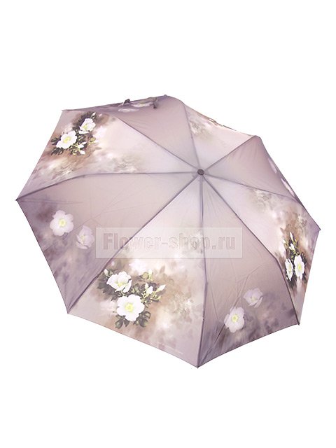 Зонт складной «Белый шиповник»
