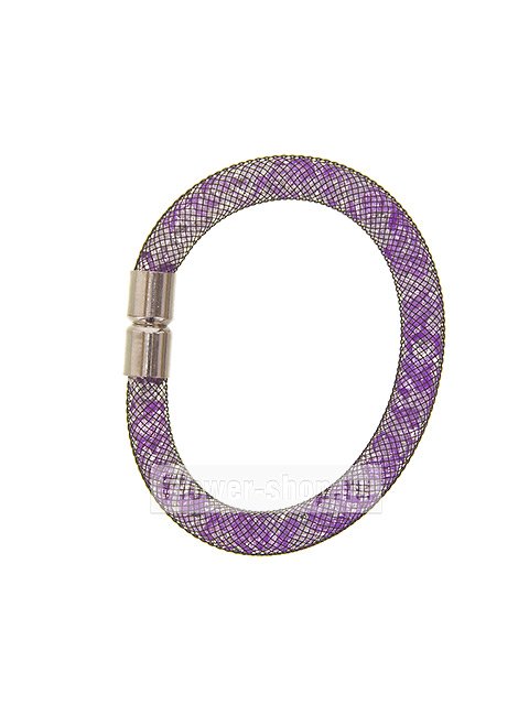 Сетчатый браслет «Кристаллини» фиолетовый