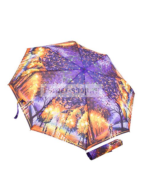 Зонт складной «Осенняя прогулка»