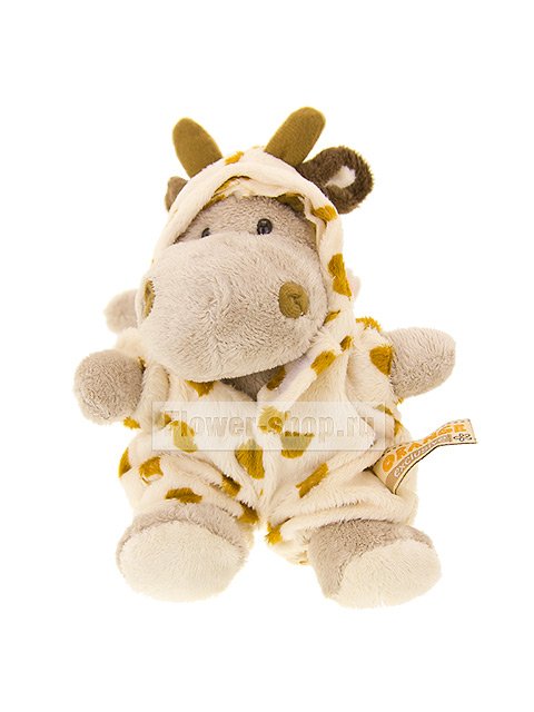 Мягкая игрушка «Бегемотик в костюме жирафа»