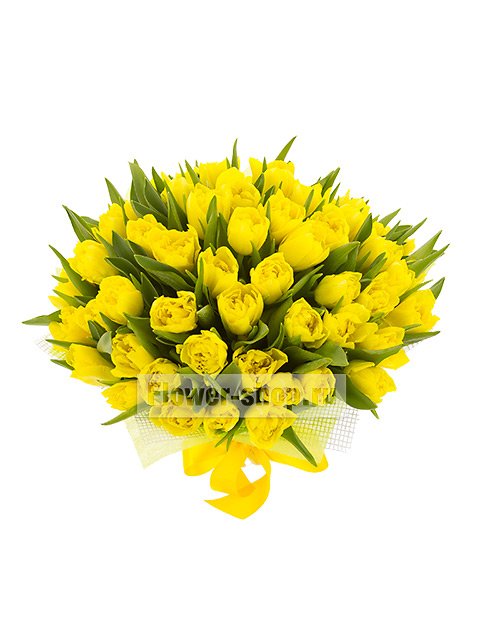 Букет из желтых тюльпанов «Солнечный бум»