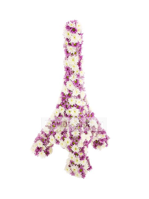 Фигурка из цветов «Эйфелева башня»
