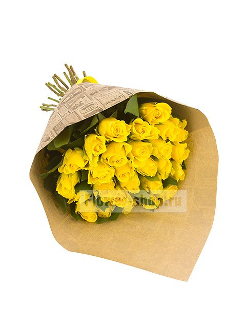 Букет из 27 желтых роз Акуна Матата