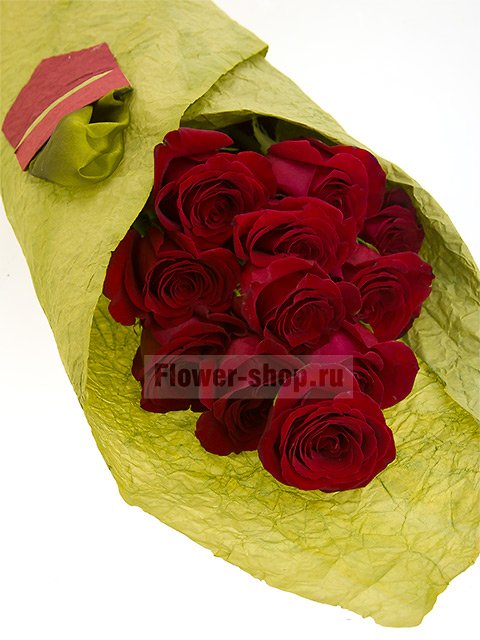 Букет из 11 супердлинных бордовых роз