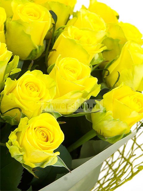 Букет из желтых роз «Солнце в руках»