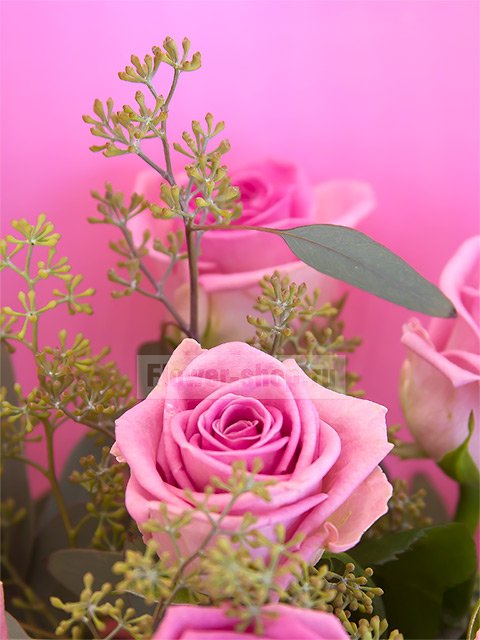 Букет из роз «Розовая пантера»