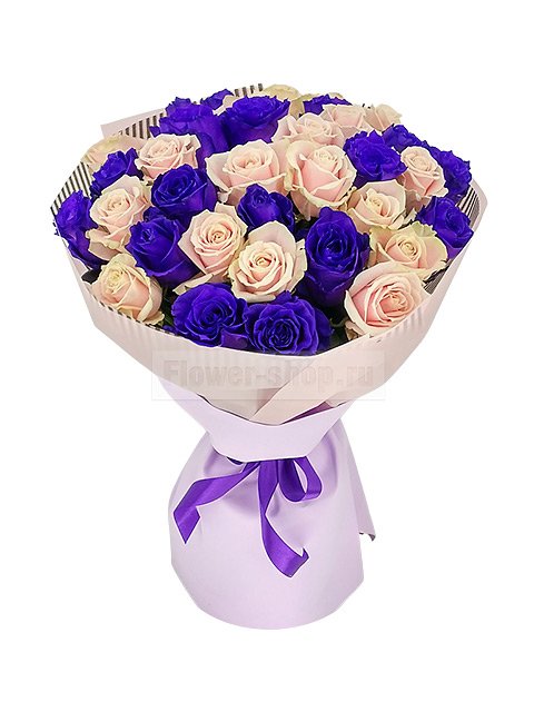 Букет из роз «Фиолетовый кварц»