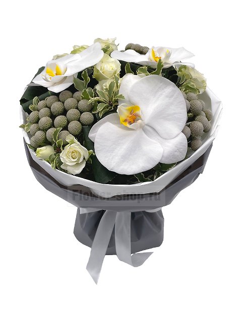 Букет из роз и орхидей «Бристоль»
