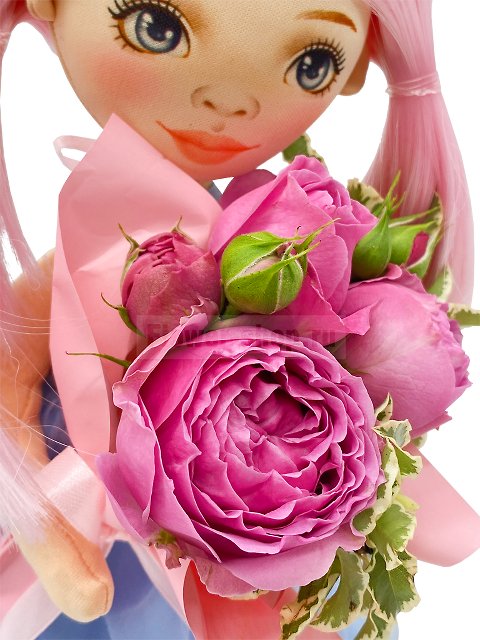 Композиция с розами «Моей розовой леди»