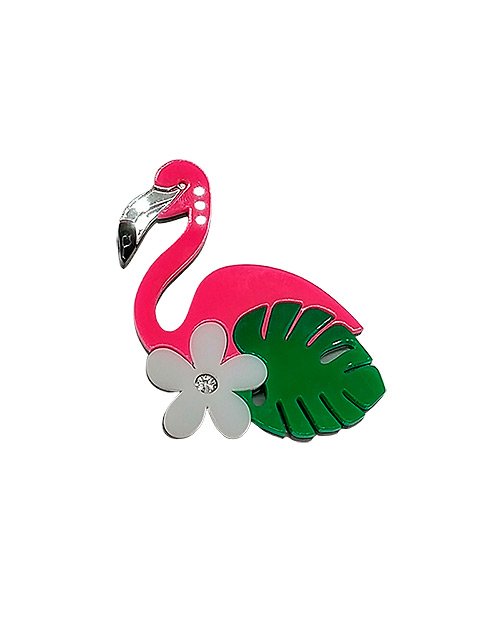Брошь «Фламинго»