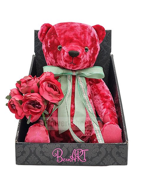 Мягкая игрушка «Медведь Бернарт розовый»