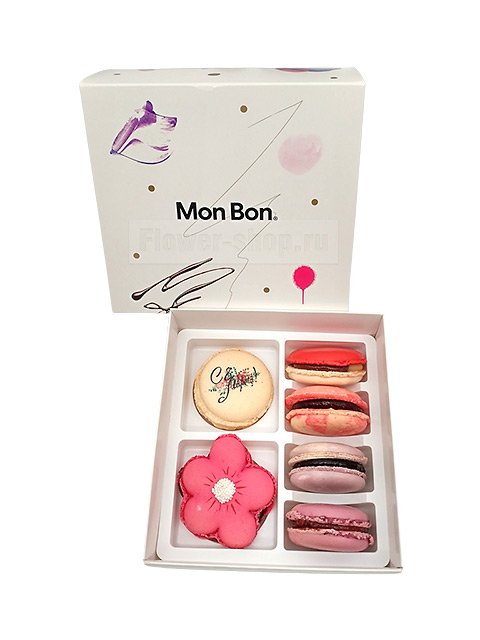 Печенье Mon Bon «Макарони к 8 Марта» 6 штук